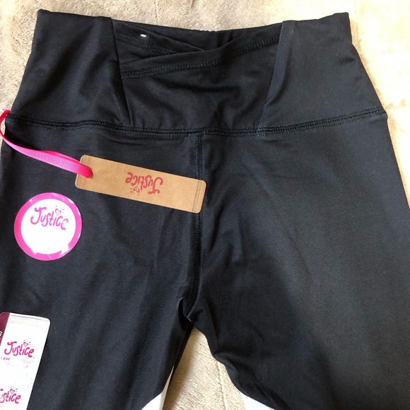 Girls Justice athletic leggings with pocket tech SMALL (7-8) NWT - Picture 7 of 8
